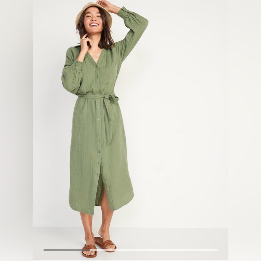 Old Navy Long Sleeve Midi Dress